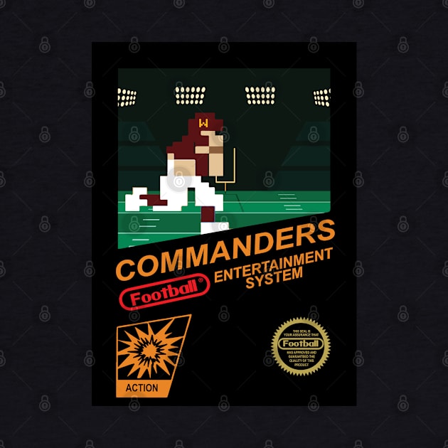 Commanders Football Team - NES Football 8-bit Design by mymainmandeebo